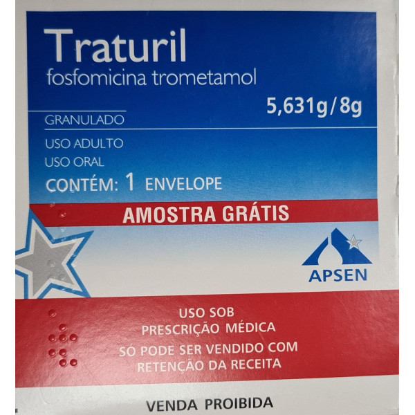 Traturil - Fosfomicina Trometamol 5,631g/8g - 1 Envelope